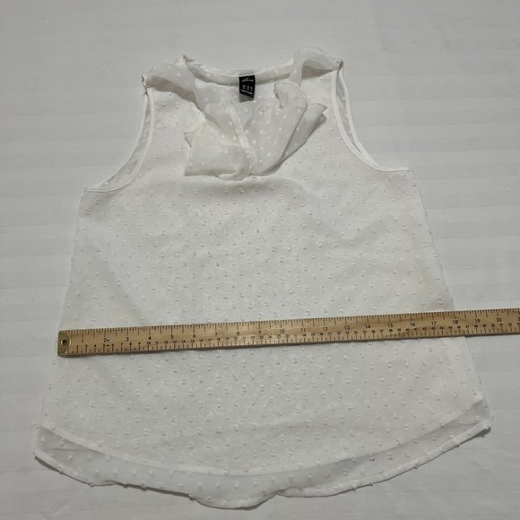 SHEIN white sleeveless Top Size XS - Picture 7 of 8